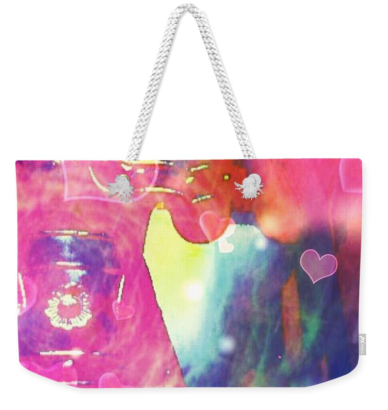 Spiritual Weekender Tote Bag featuring the painting Knight in shining armour by Christine Paris