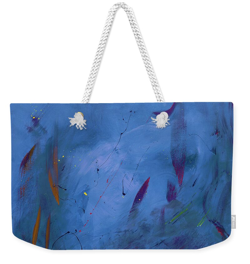 Koi Weekender Tote Bag featuring the painting Koi Aquarium by Joe Loffredo