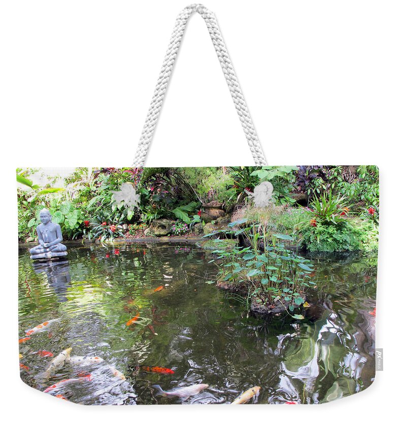 Koi Weekender Tote Bag featuring the photograph Koi Garden by Loretta Luglio