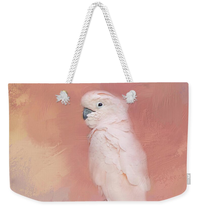 Bird Weekender Tote Bag featuring the photograph Kramer The Moluccan Cockatoo by Theresa Tahara