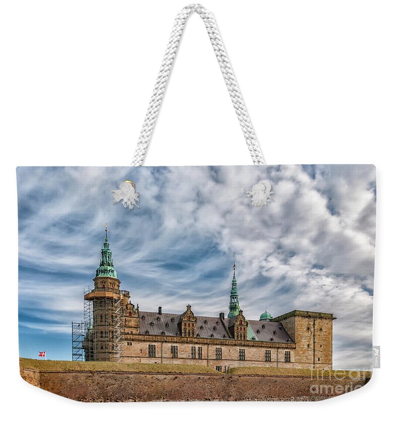 Denmark Weekender Tote Bag featuring the photograph Kronborg castle in Denmark by Antony McAulay