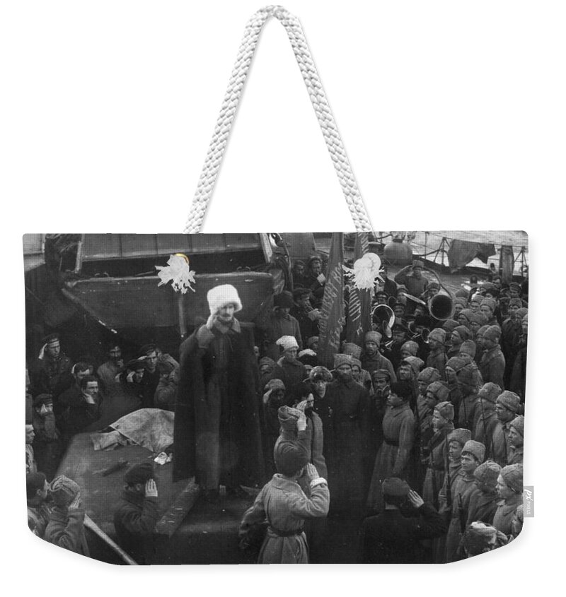 1921 Weekender Tote Bag featuring the photograph Kronstadt Mutiny, 1921 by Granger
