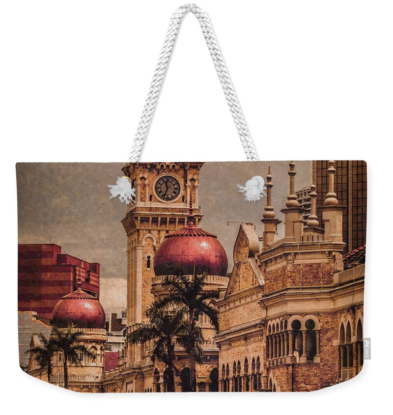 Architecture Weekender Tote Bag featuring the photograph Kuala Lumpur, Malaysia - Red Onion Domes by Mark Forte