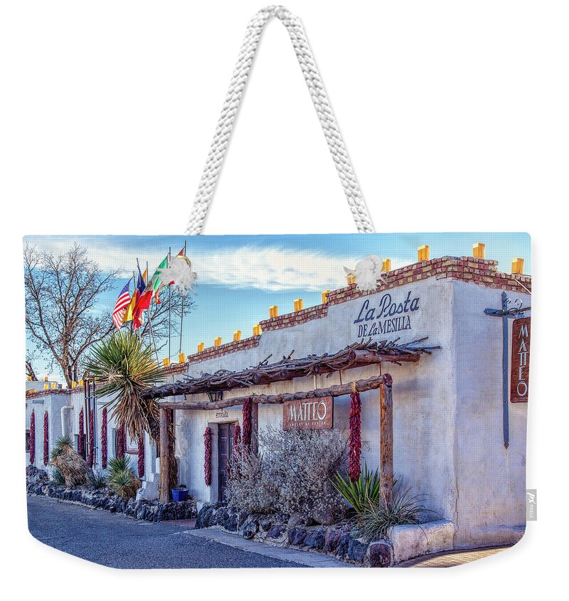 La Posta Weekender Tote Bag featuring the photograph La Posta by Diana Powell