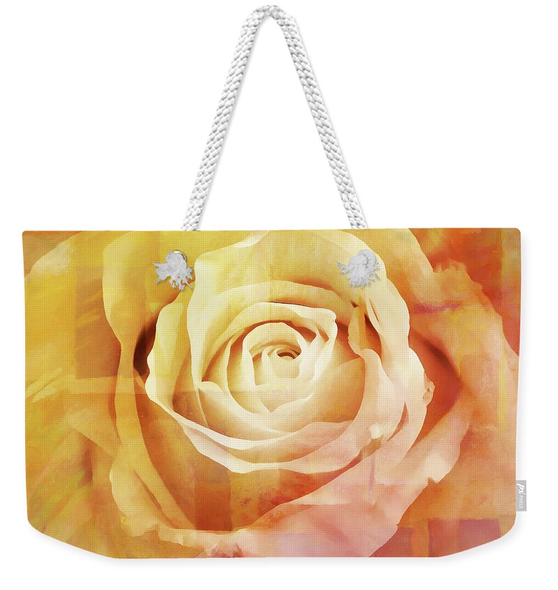 Rose Weekender Tote Bag featuring the painting La Rose by Lutz Baar