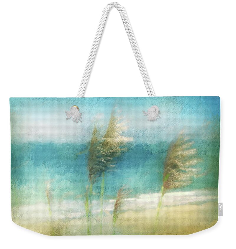 Photography Weekender Tote Bag featuring the digital art La Selva Pampas Grass by Terry Davis