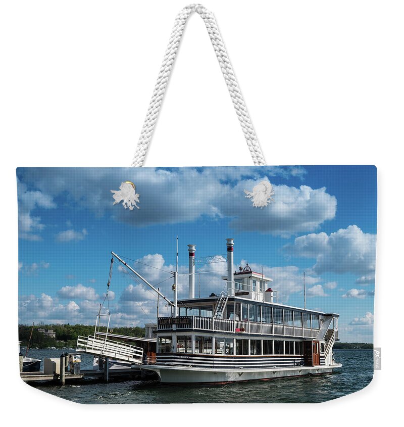 Lake Weekender Tote Bag featuring the photograph Lady of the Lake Wisconsin by Steve Gadomski