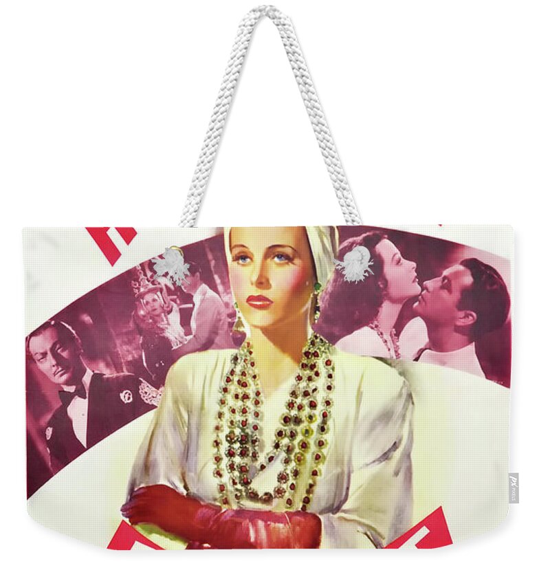 Movie Weekender Tote Bag featuring the mixed media Lady Of The Tropics 1939 by Mountain Dreams