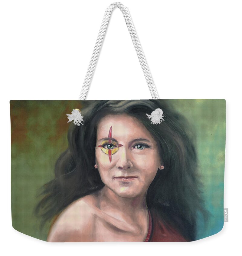 Lady Starr Weekender Tote Bag featuring the painting Lady Starr by David Bader