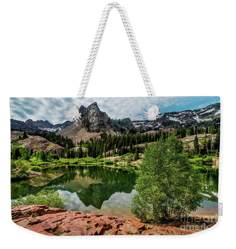 Lake Blanche Weekender Tote Bag featuring the photograph Lake Blanche - Wasatch - Big Cottonwood Canyon - Utah by Gary Whitton