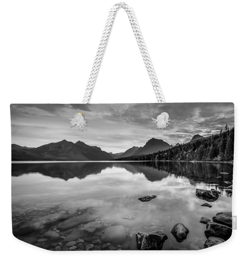 Glacier National Park Weekender Tote Bag featuring the photograph Lake McDonald by Adam Mateo Fierro