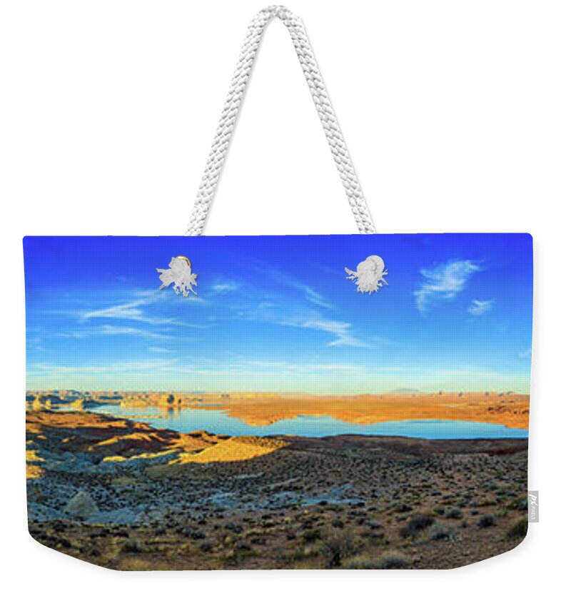 Lake Powell Weekender Tote Bag featuring the photograph Lake Powell Sunset by Raul Rodriguez