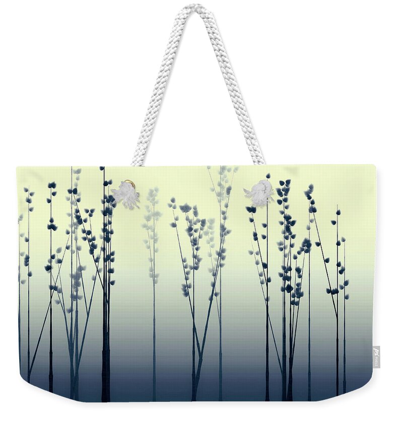 Lake Shoji Japan Weekender Tote Bag featuring the digital art Lake Shoji Spring by Susan Maxwell Schmidt