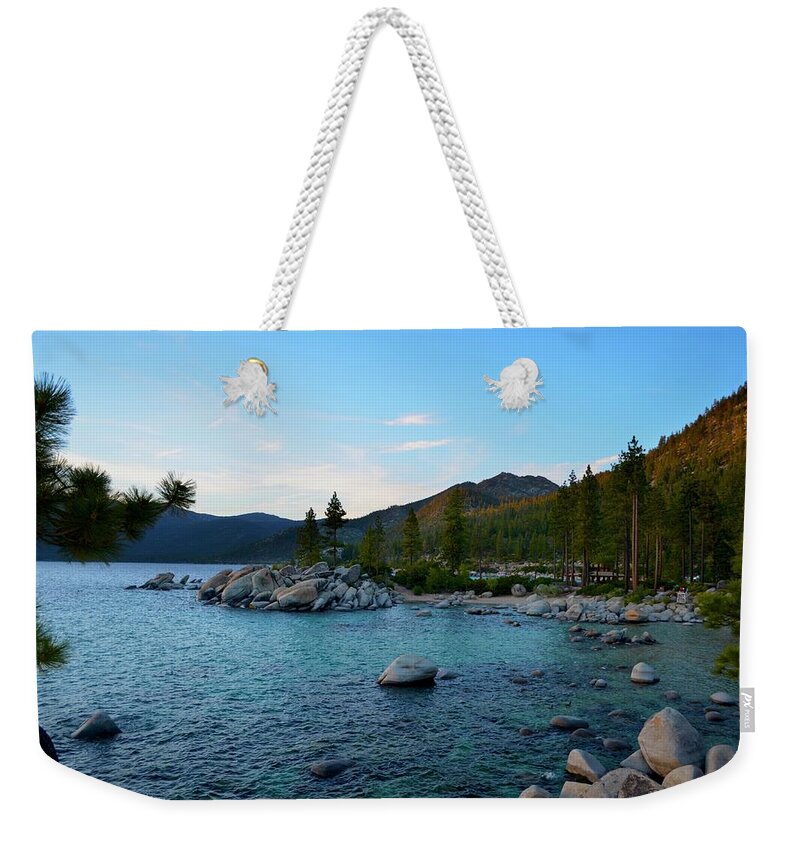  Weekender Tote Bag featuring the photograph Lake Tahoe by Alex King
