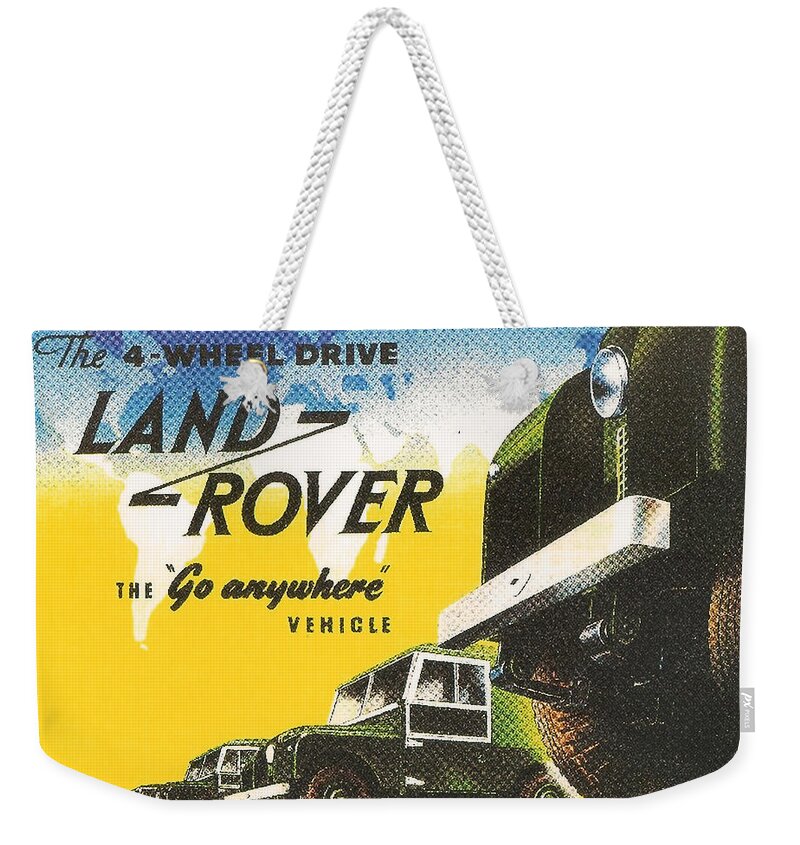 Landrover Weekender Tote Bag featuring the digital art Land Rover by Georgia Fowler