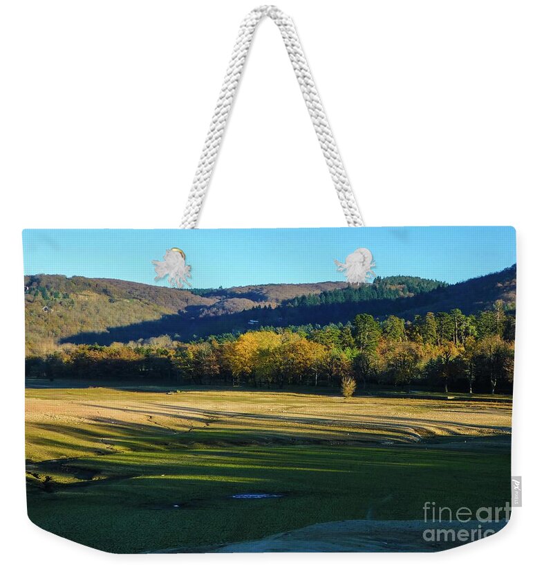 Adornment Weekender Tote Bag featuring the photograph Landscape 6 by Jean Bernard Roussilhe