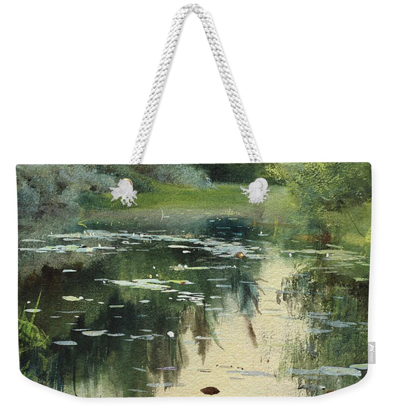 Anders Zorn Weekender Tote Bag featuring the painting Landscape by Anders Zorn