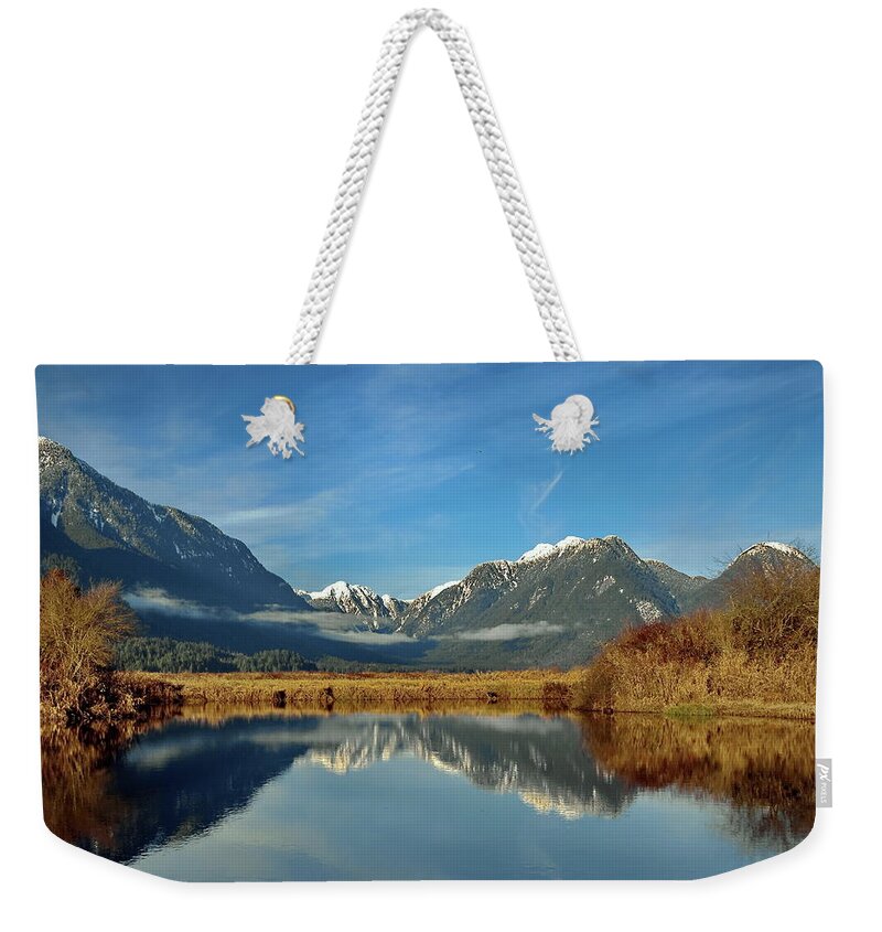 Alex Lyubar Weekender Tote Bag featuring the pyrography A beautiful place in the provincial park by Alex Lyubar