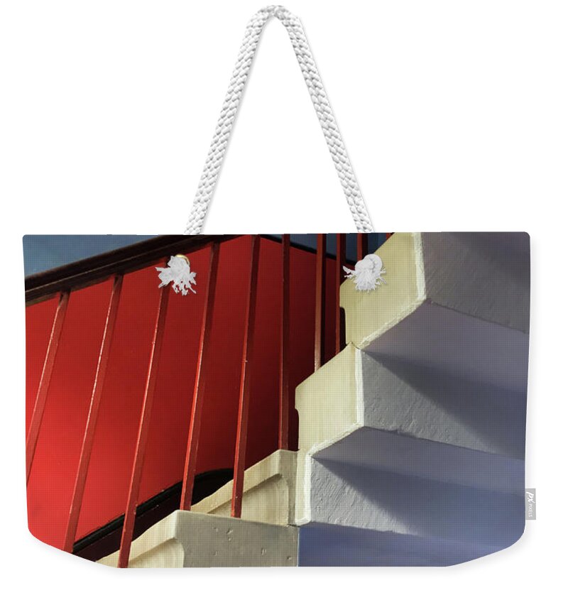 Stairs Weekender Tote Bag featuring the photograph Lanhydrock Stairs by Pat Moore