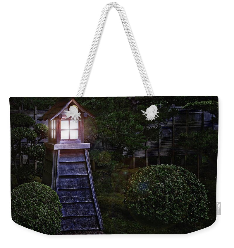 Lantern Weekender Tote Bag featuring the photograph Lantern in the Green by John Christopher