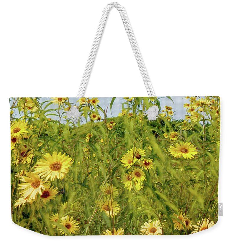 Flowers Weekender Tote Bag featuring the photograph Last Days Of Summer by John Anderson
