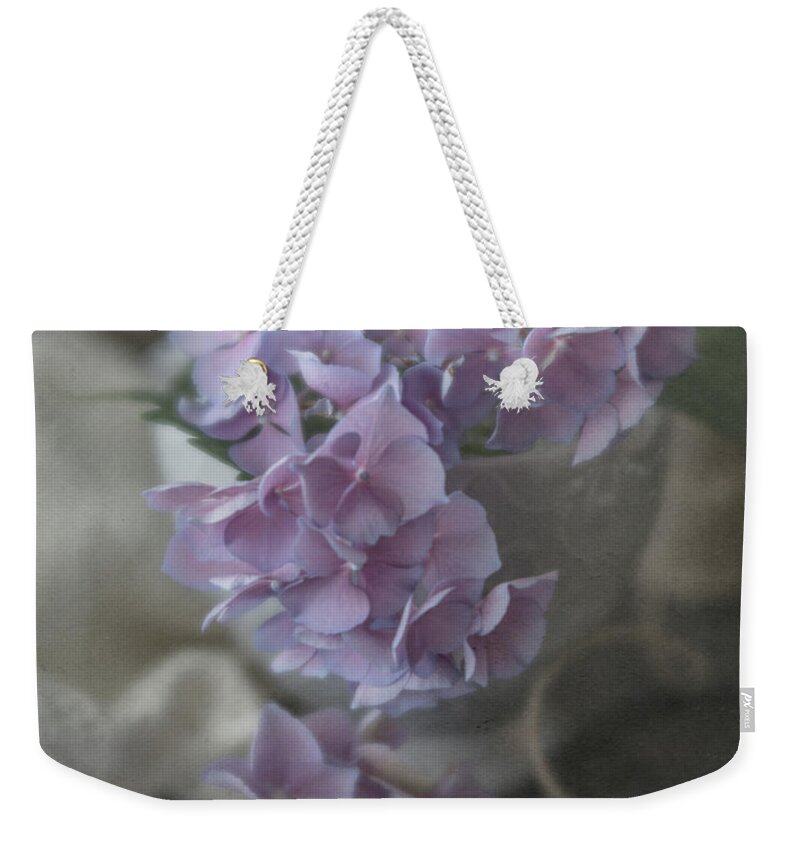 Hydrangea Weekender Tote Bag featuring the photograph Last Hydrangeas of the Season by Teresa Wilson