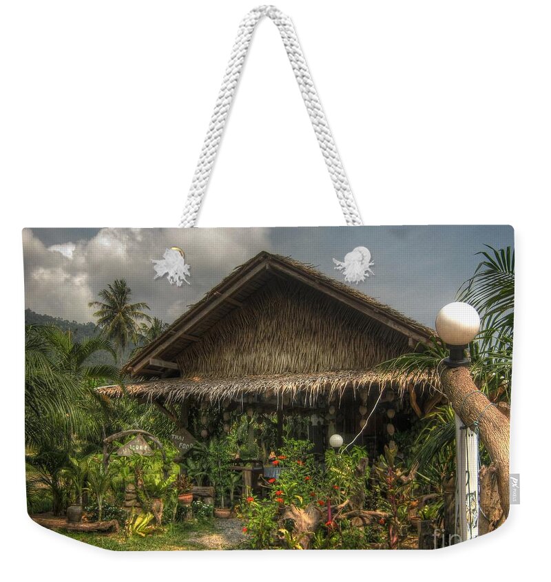 Michelle Meenawong Weekender Tote Bag featuring the photograph Last Restaurant Before The Hill by Michelle Meenawong