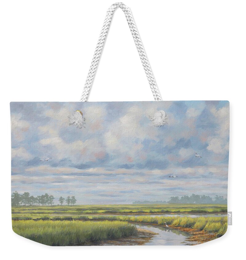 South Carolina Art Weekender Tote Bag featuring the painting Late in the Day by Guy Crittenden