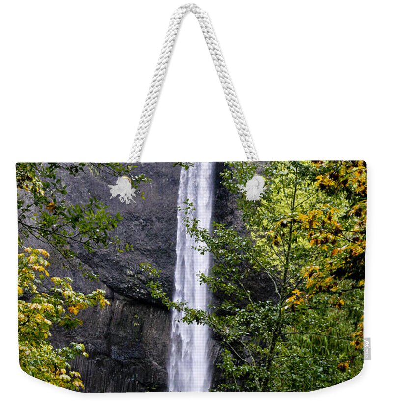 Waterfalls Weekender Tote Bag featuring the photograph Latourell Falls by Albert Seger