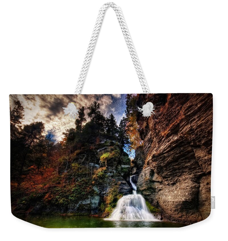 Mine Kill State Park Weekender Tote Bag featuring the photograph Laurelindorinan by Neil Shapiro