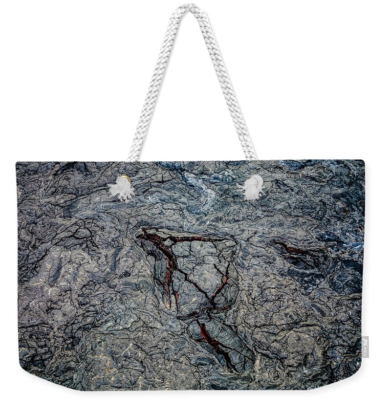 Hawaii Weekender Tote Bag featuring the photograph Lava #2 by M G Whittingham
