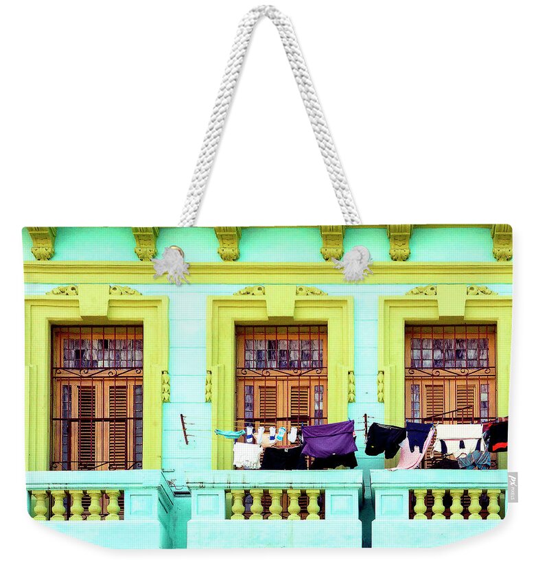 Laundry Weekender Tote Bag featuring the photograph Lavanderia by Dominic Piperata
