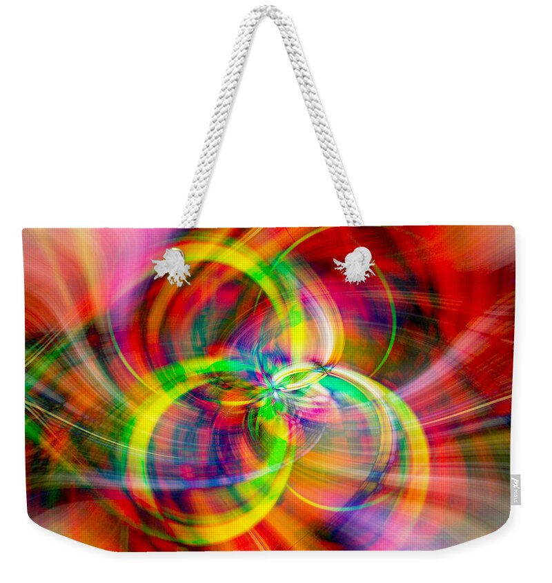 Swirls Weekender Tote Bag featuring the photograph Layered Swirls by Cathy Donohoue