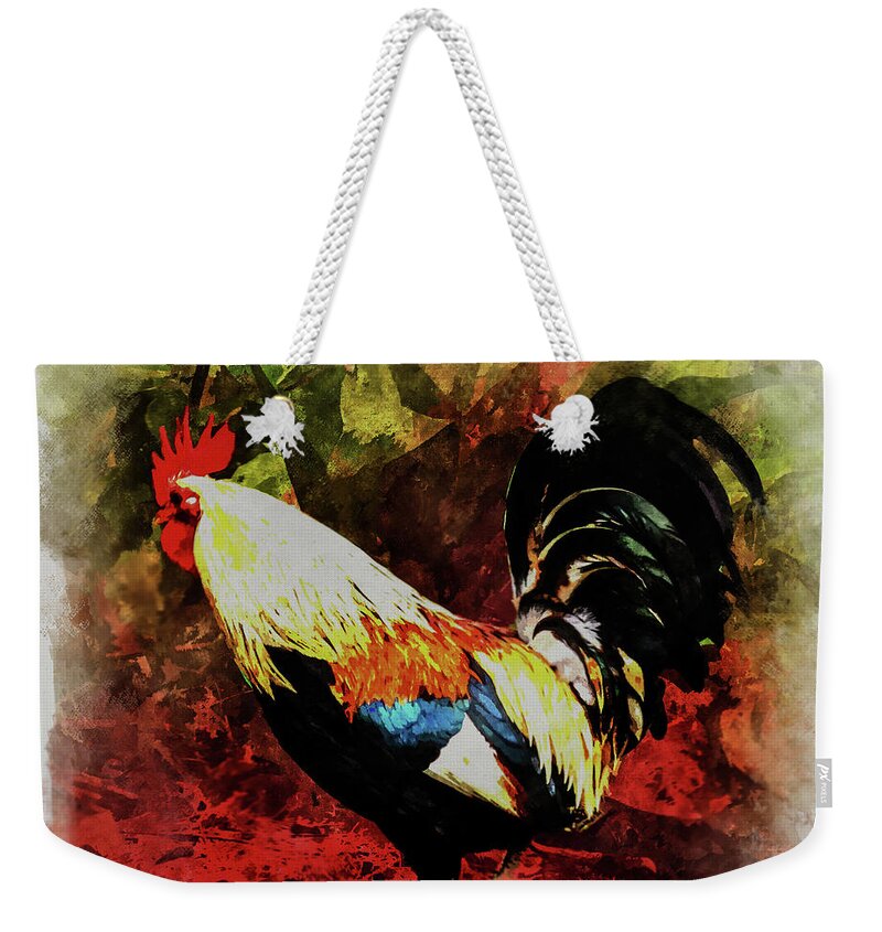 Rooster Weekender Tote Bag featuring the photograph Le Coq by Thomas Leparskas