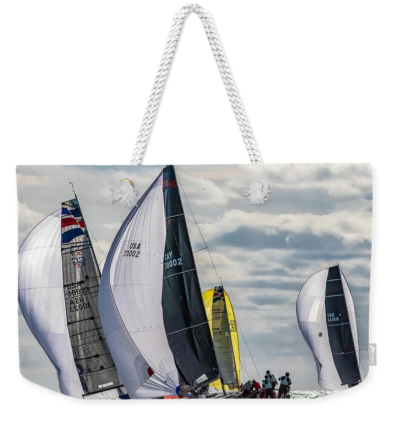 Sail Weekender Tote Bag featuring the photograph The Operative by Steven Lapkin