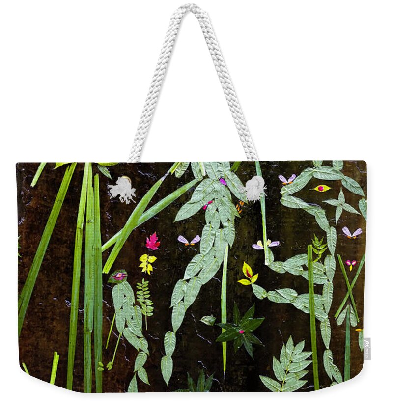 Leaf Art Weekender Tote Bag featuring the photograph Leaf Art by Jon Burch Photography