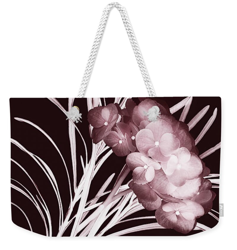 Flowers Weekender Tote Bag featuring the photograph Leaves and Petals I by Leda Robertson