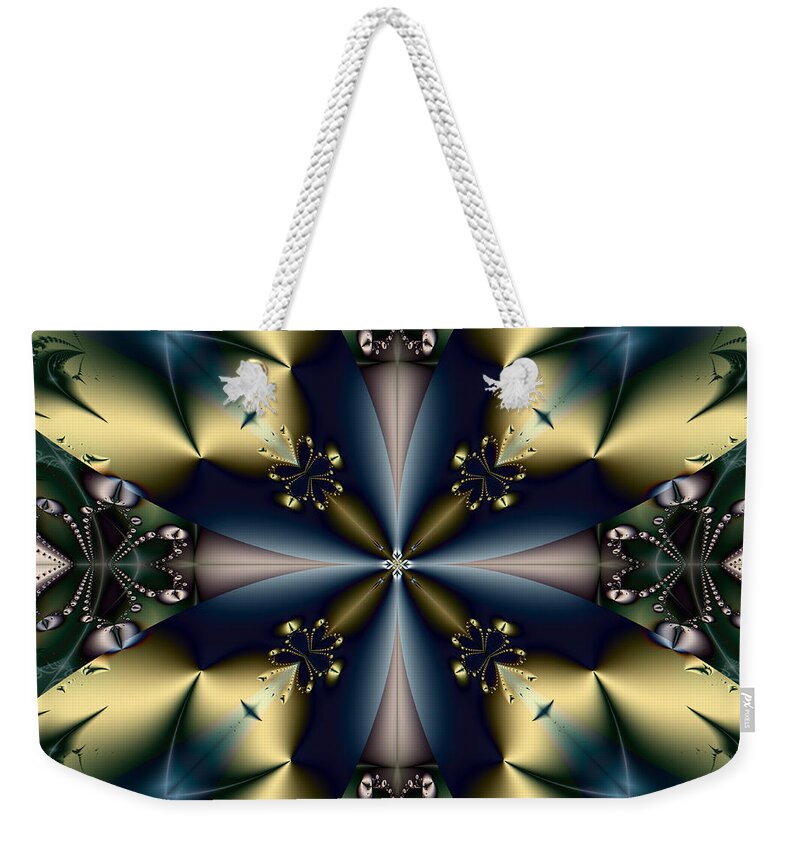 Abstract Weekender Tote Bag featuring the digital art Left Alone by Jim Pavelle