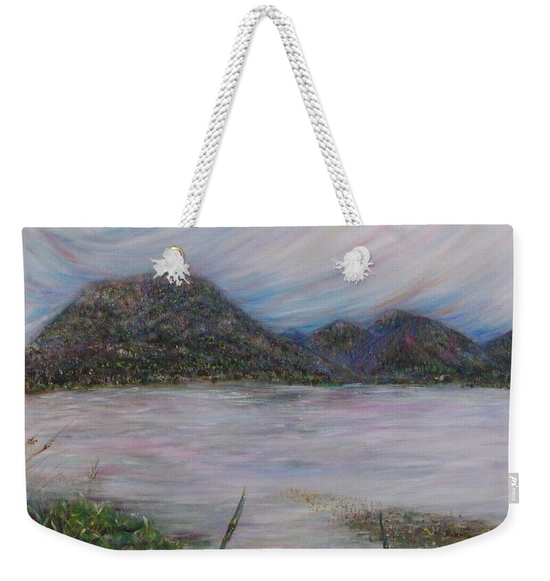 Thailand Weekender Tote Bag featuring the painting Legend of The Mountain by Sukalya Chearanantana
