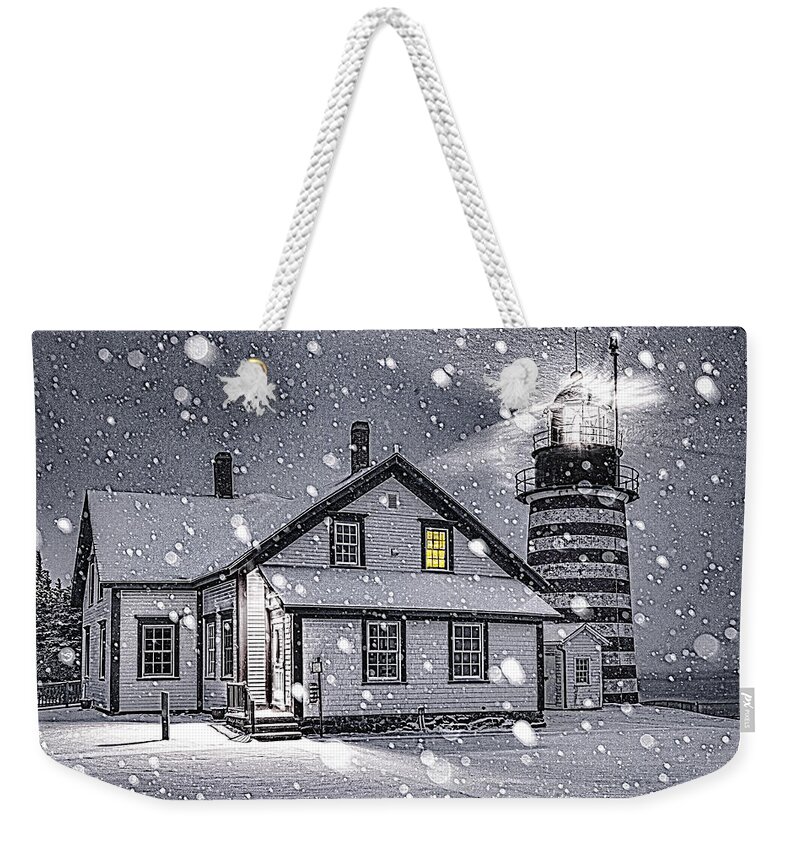 Let It Snow Weekender Tote Bag featuring the photograph Let It Snow Let It Snow by Marty Saccone