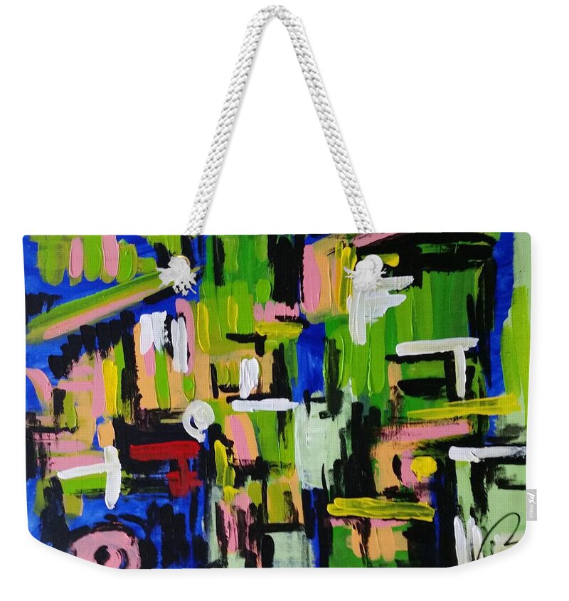 Rose Weekender Tote Bag featuring the painting Library I by Bachmors Artist