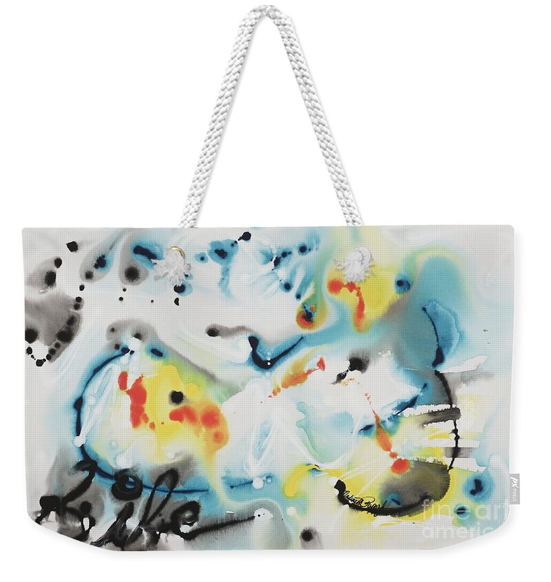 Life Weekender Tote Bag featuring the painting Life by Nadine Rippelmeyer