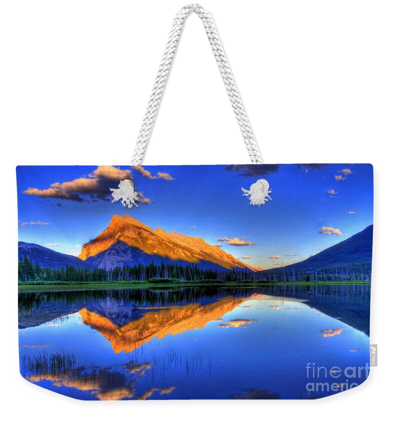 Mountain Weekender Tote Bag featuring the photograph Life's Reflections by Scott Mahon