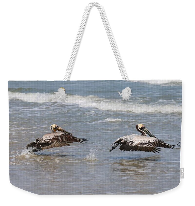 Wild Weekender Tote Bag featuring the photograph Lift Off by Christy Pooschke