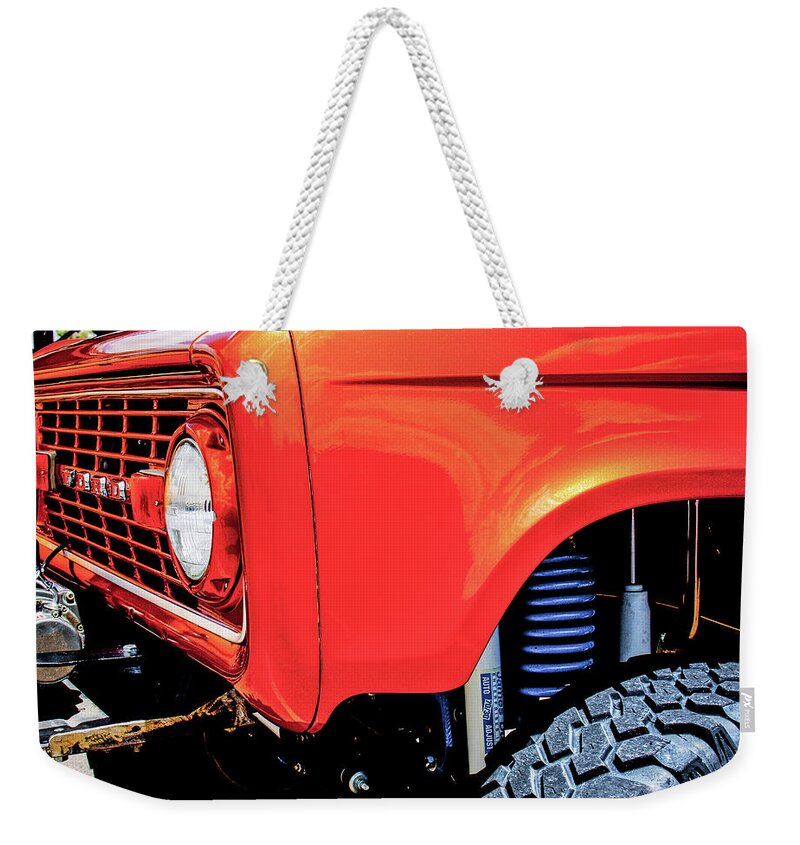4x4 Weekender Tote Bag featuring the photograph Lifted Bronco by SR Green