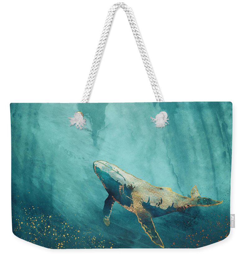 Light Weekender Tote Bag featuring the digital art Light Beneath by Spacefrog Designs