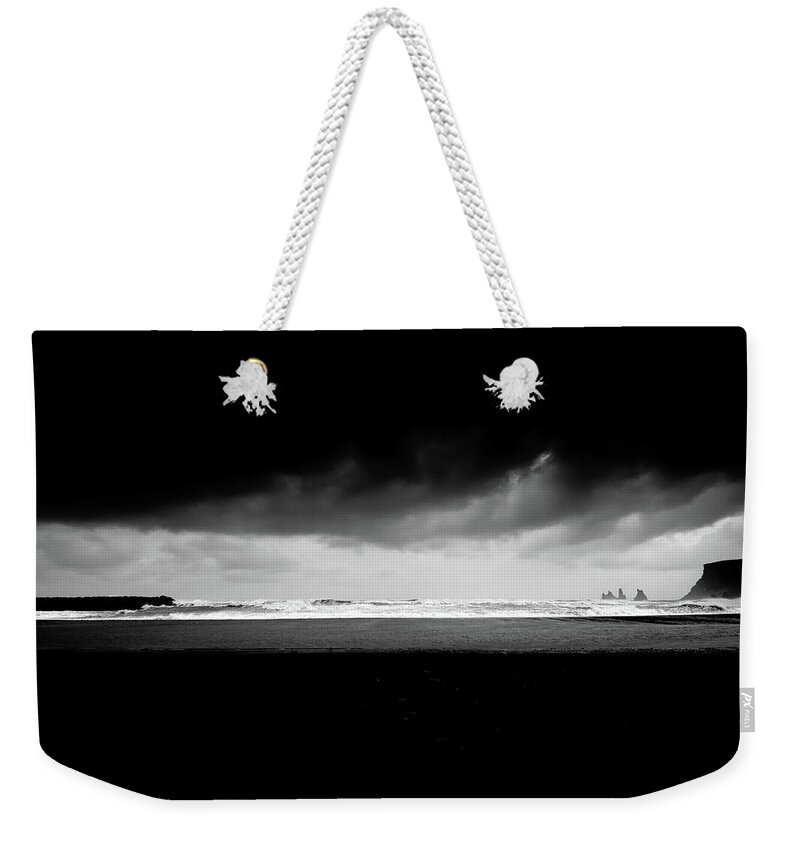 Black And White Weekender Tote Bag featuring the photograph Light Breaking by Philippe Sainte-Laudy