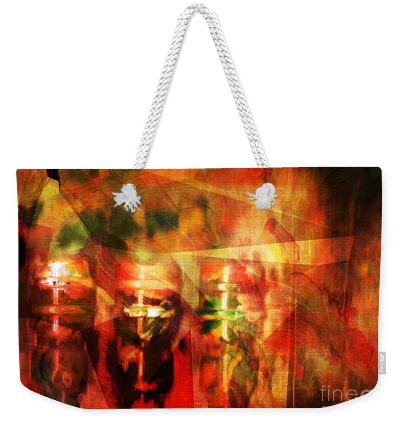 Lightbulb Weekender Tote Bag featuring the photograph Light Bulb Mania by Genevieve Esson