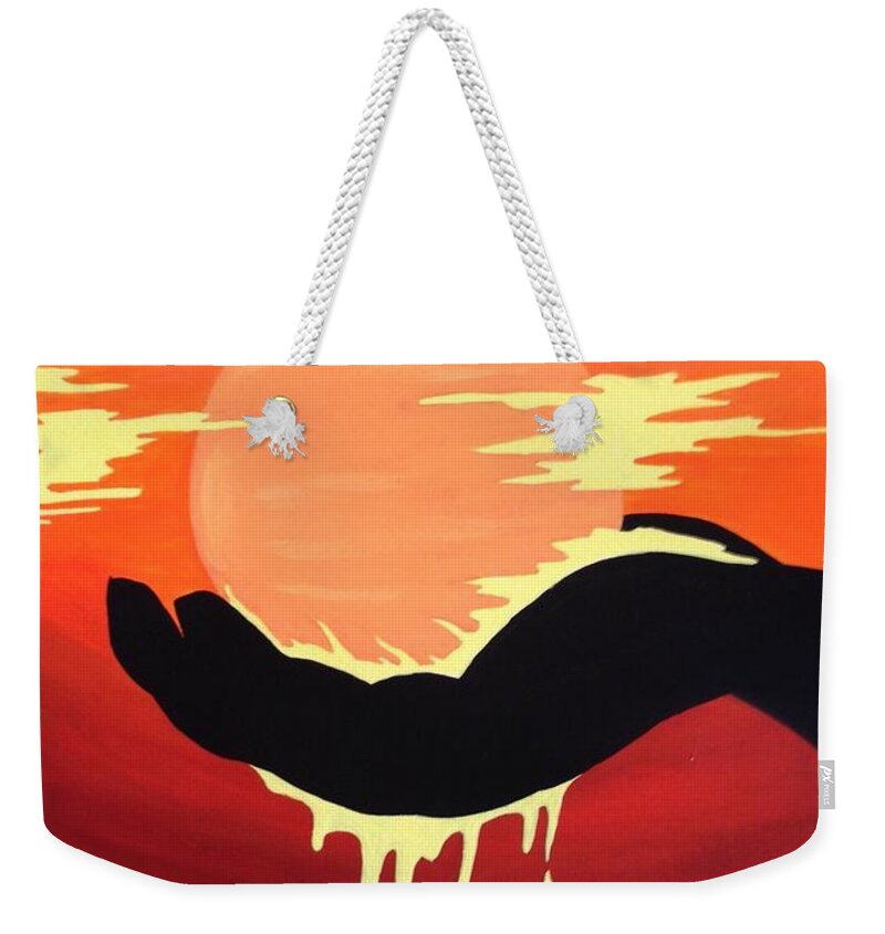 Sun Weekender Tote Bag featuring the photograph Light of My Life by Annie Walczyk