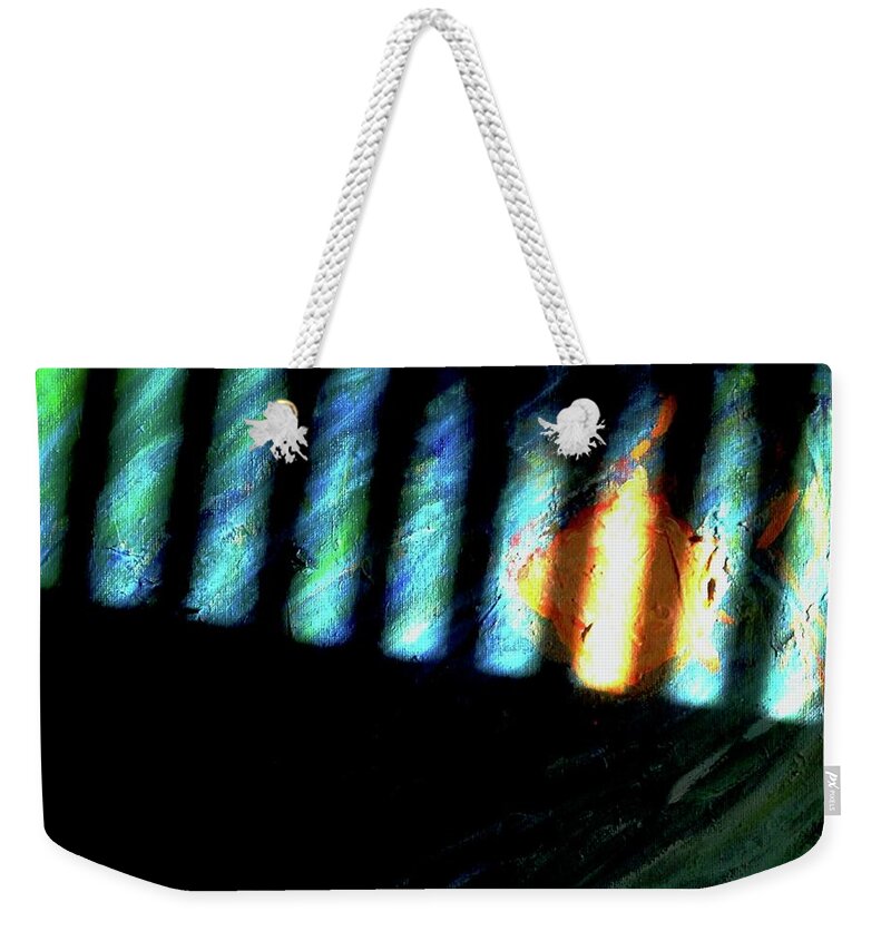 Abstract Weekender Tote Bag featuring the photograph Light Plaly by Sherry Killam